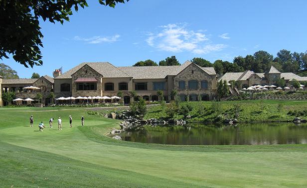 Big canyon hole 9 with clubhouse